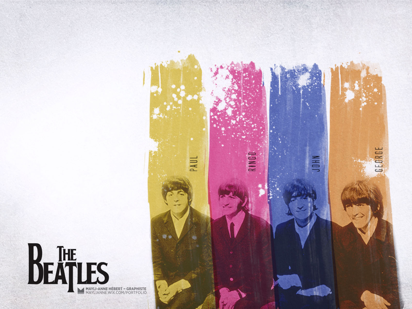 Wpap The Beatles Hd Wallpaper Vector Designs Wallpapers - People See The Beatles - HD Wallpaper 