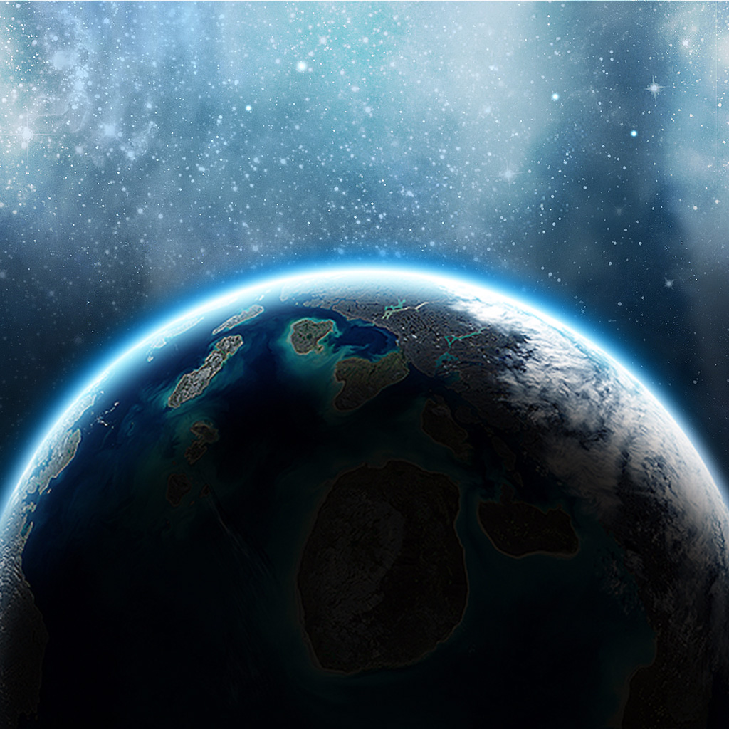 Calm Space Ipad Wallpaper - Windows 10 Planet Background - HD Wallpaper 