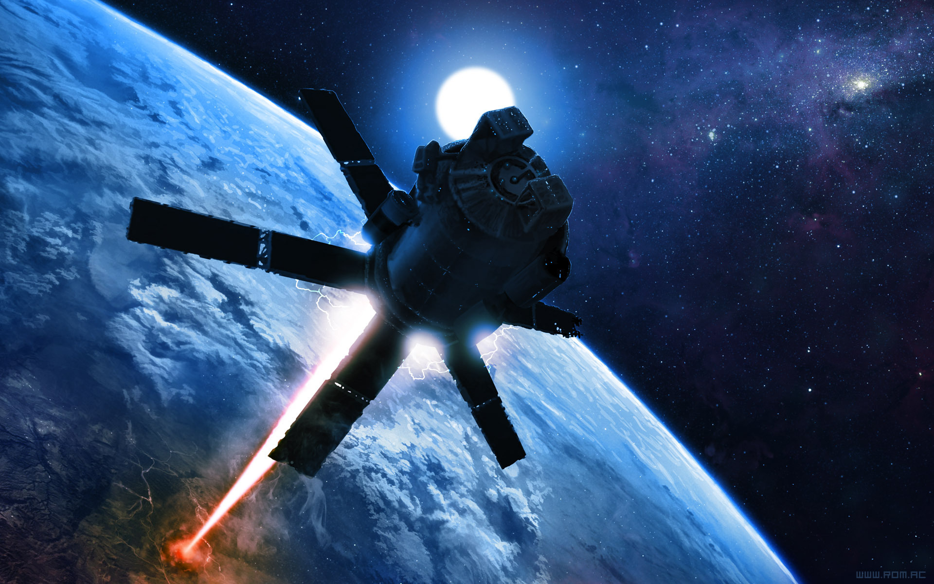 Earth Wallpaper - Orbital Ion Cannon - HD Wallpaper 