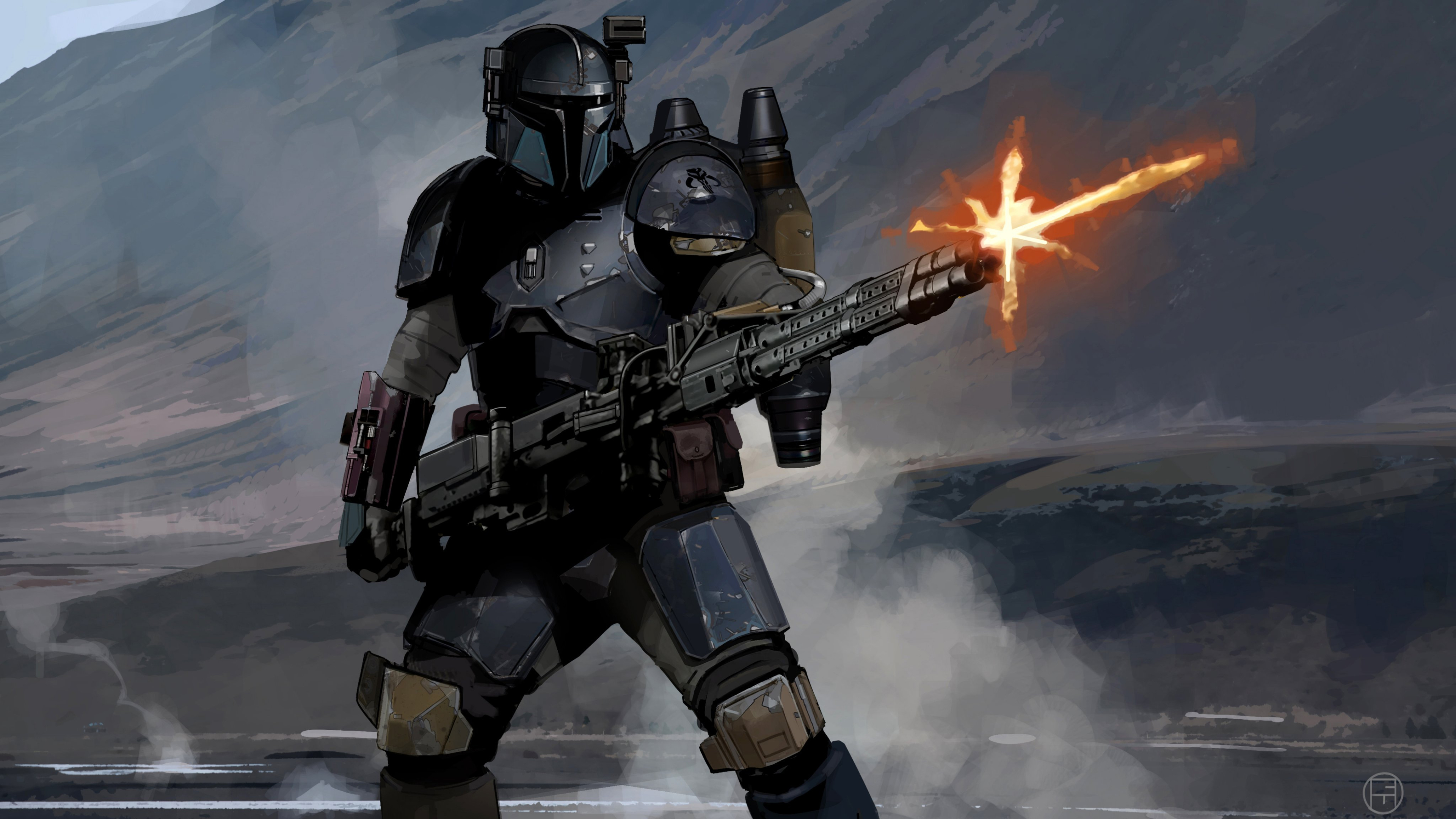 Mandalorian Concept Art - HD Wallpaper 