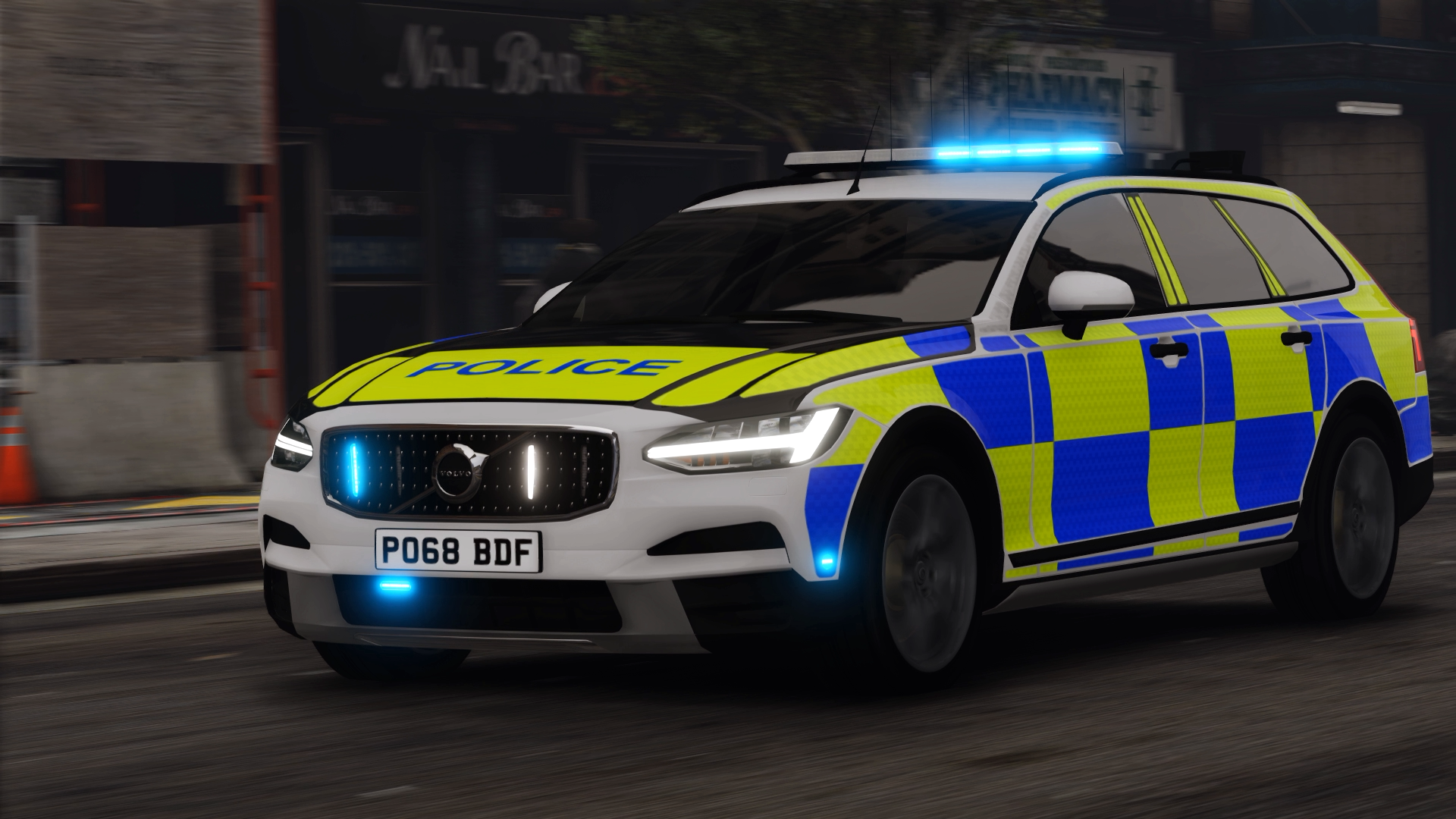 Volvo V90 Cross Country Police - HD Wallpaper 