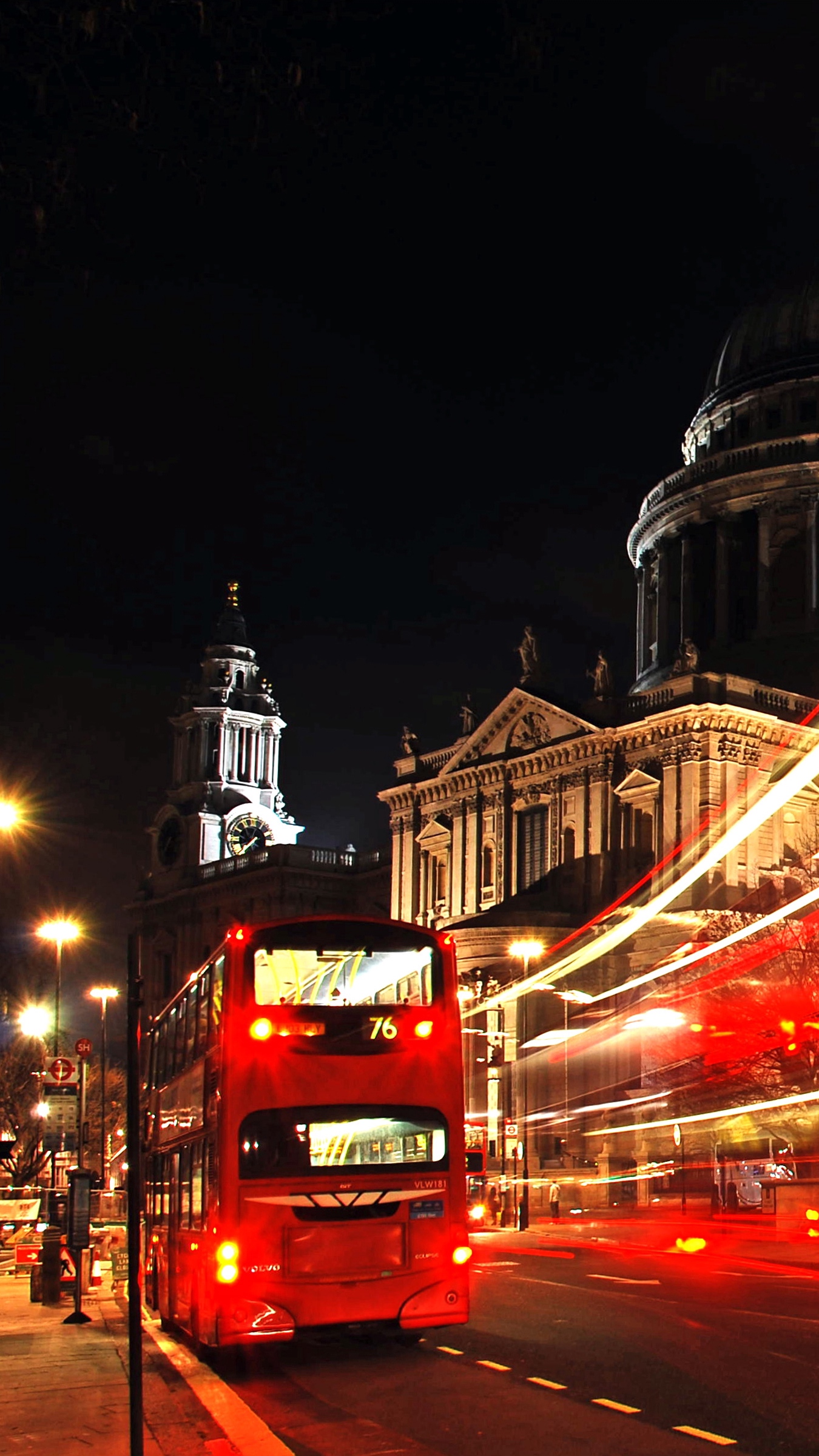 Wallpaper London, City, Bus, Night - London City At Night - HD Wallpaper 