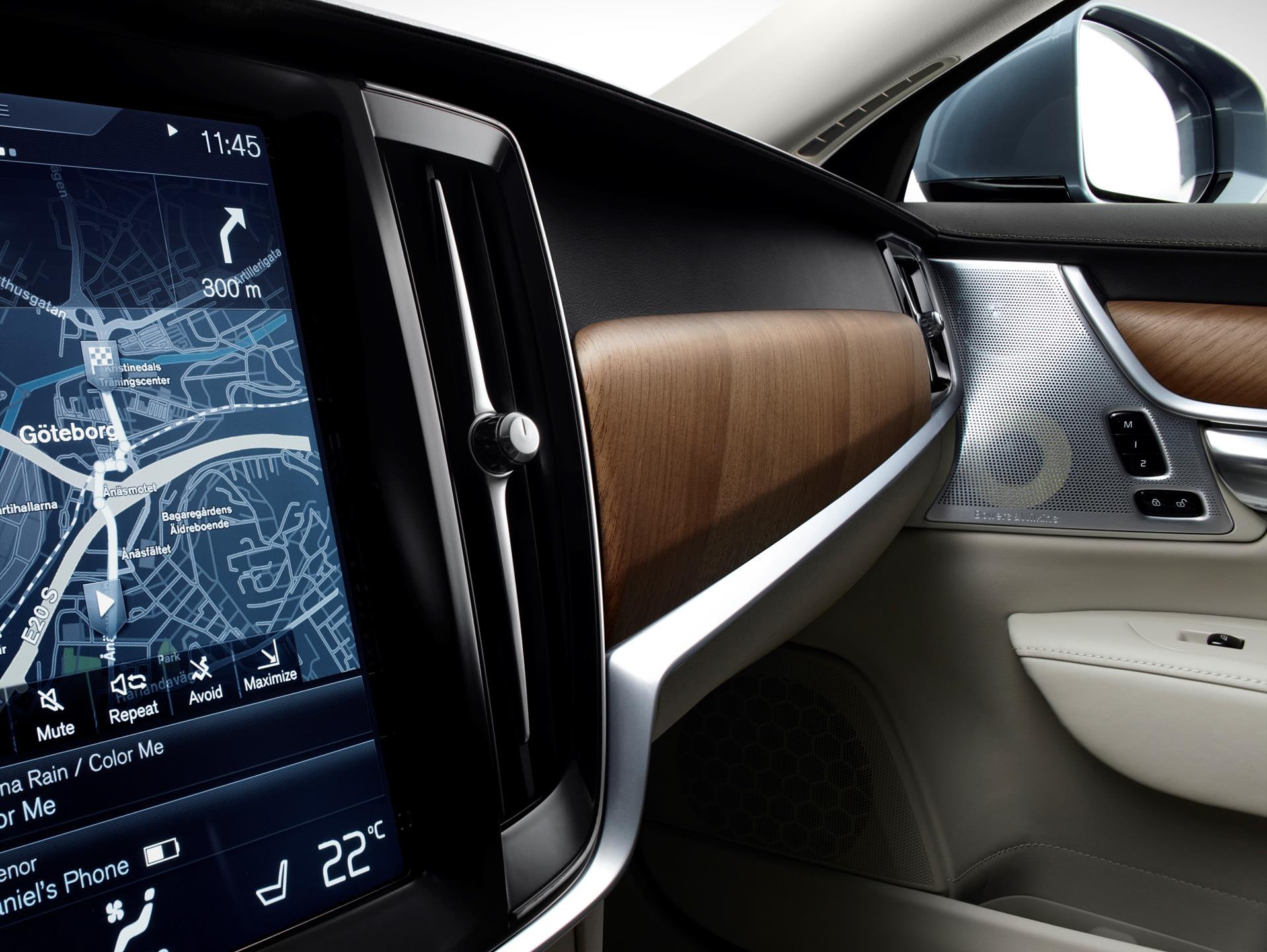 Volvo V90 Black Wood Interior - HD Wallpaper 