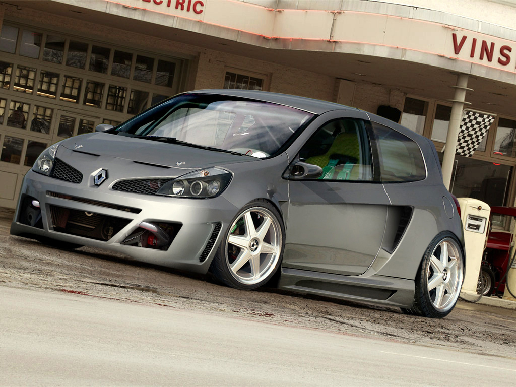 Renault Clio V6 Tuning - HD Wallpaper 