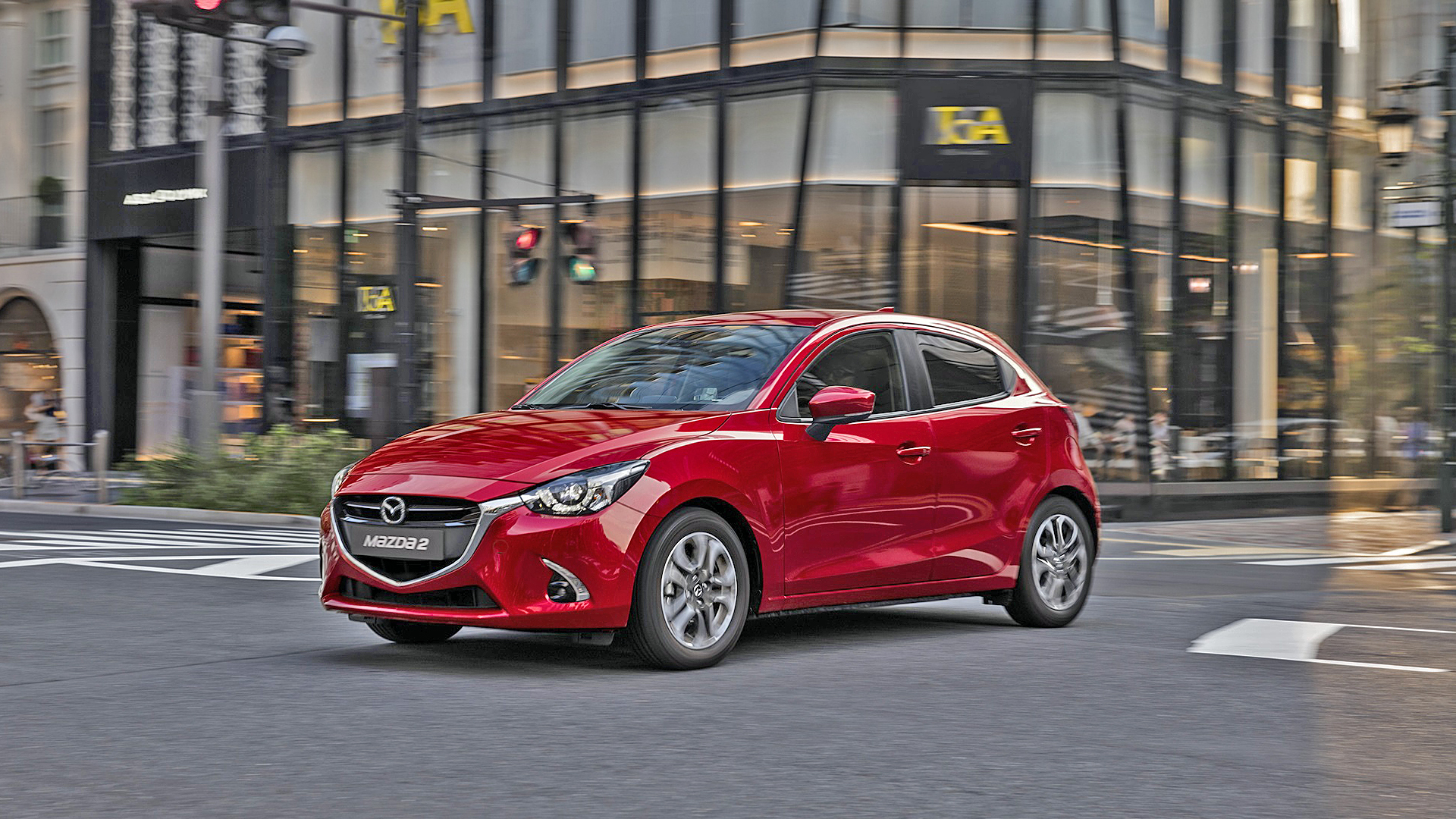 New 2019 Mazda 2 Wallpaper Hd Desktop - 2019 Mazda 2 Sedan - HD Wallpaper 