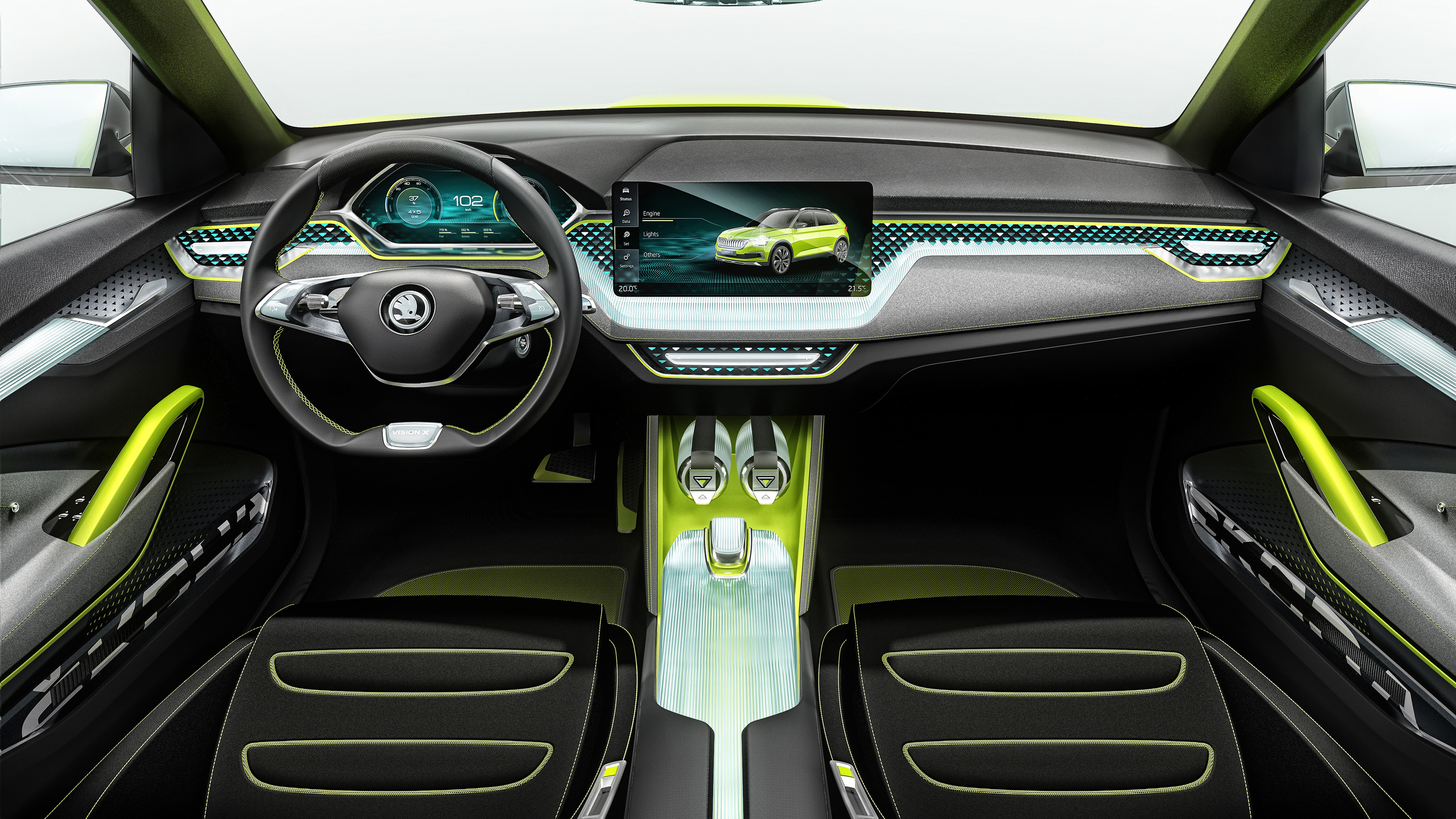 Skoda Vision X 2018 Interior - HD Wallpaper 