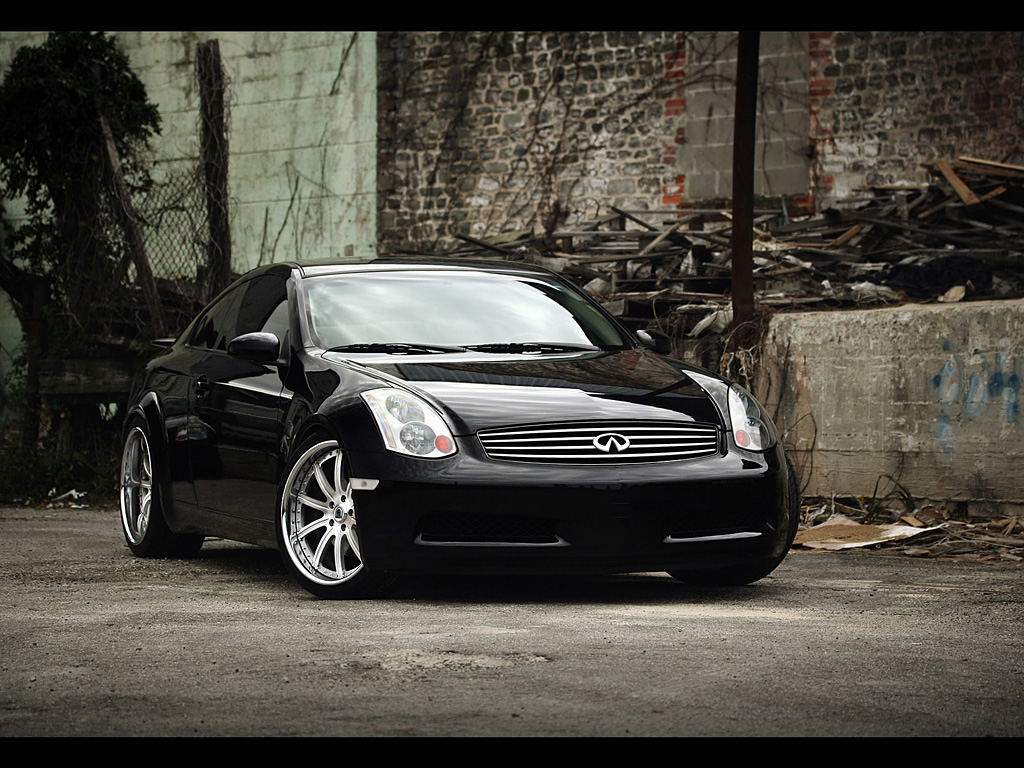 Black Infiniti G35 Sport - HD Wallpaper 