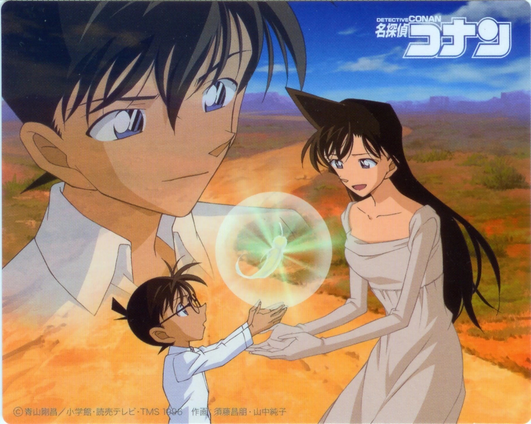 Detective Conan Conan Ran - HD Wallpaper 