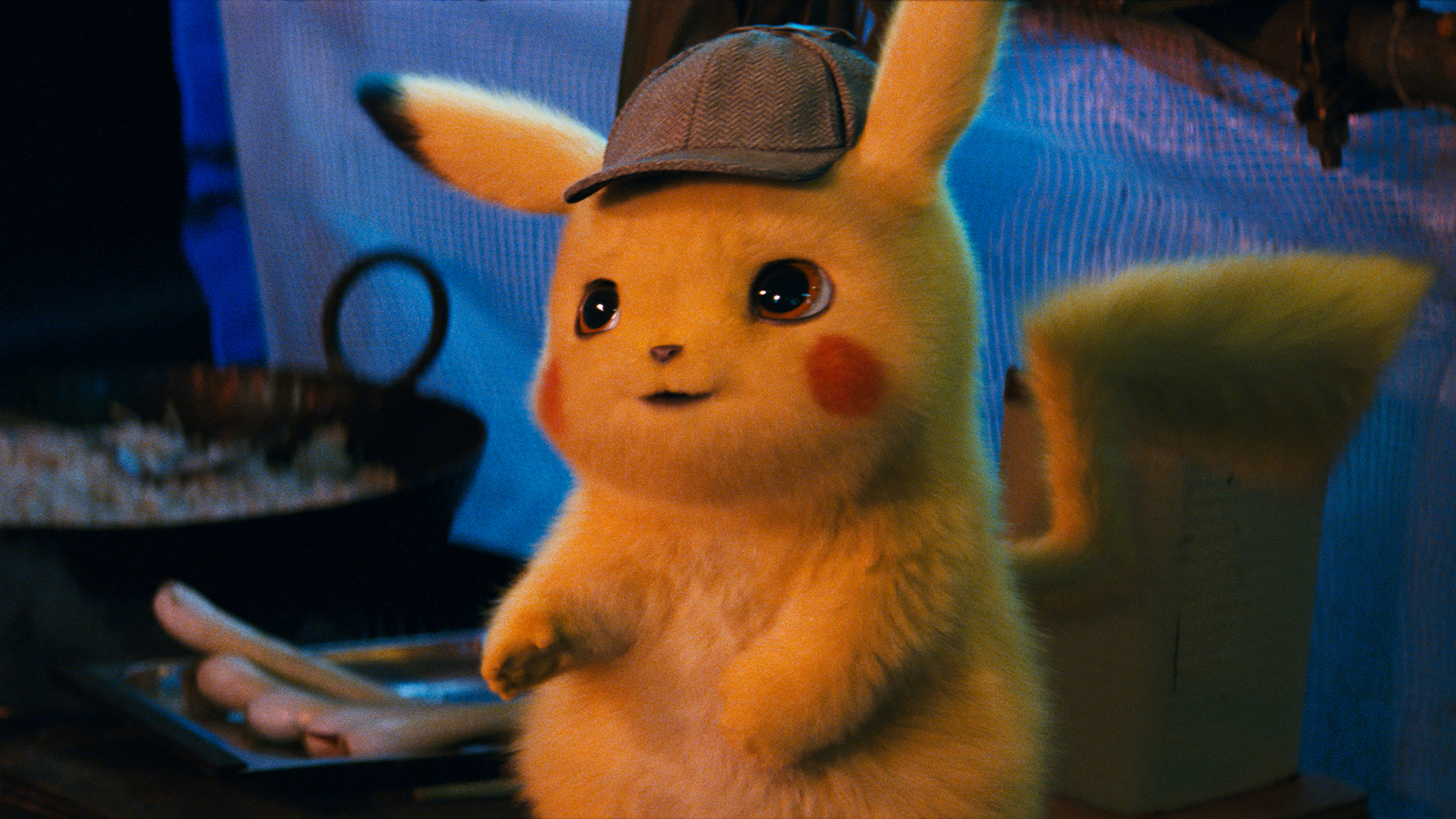 Detective Pikachu, 4k, - Pikachu Pet Detective - HD Wallpaper 