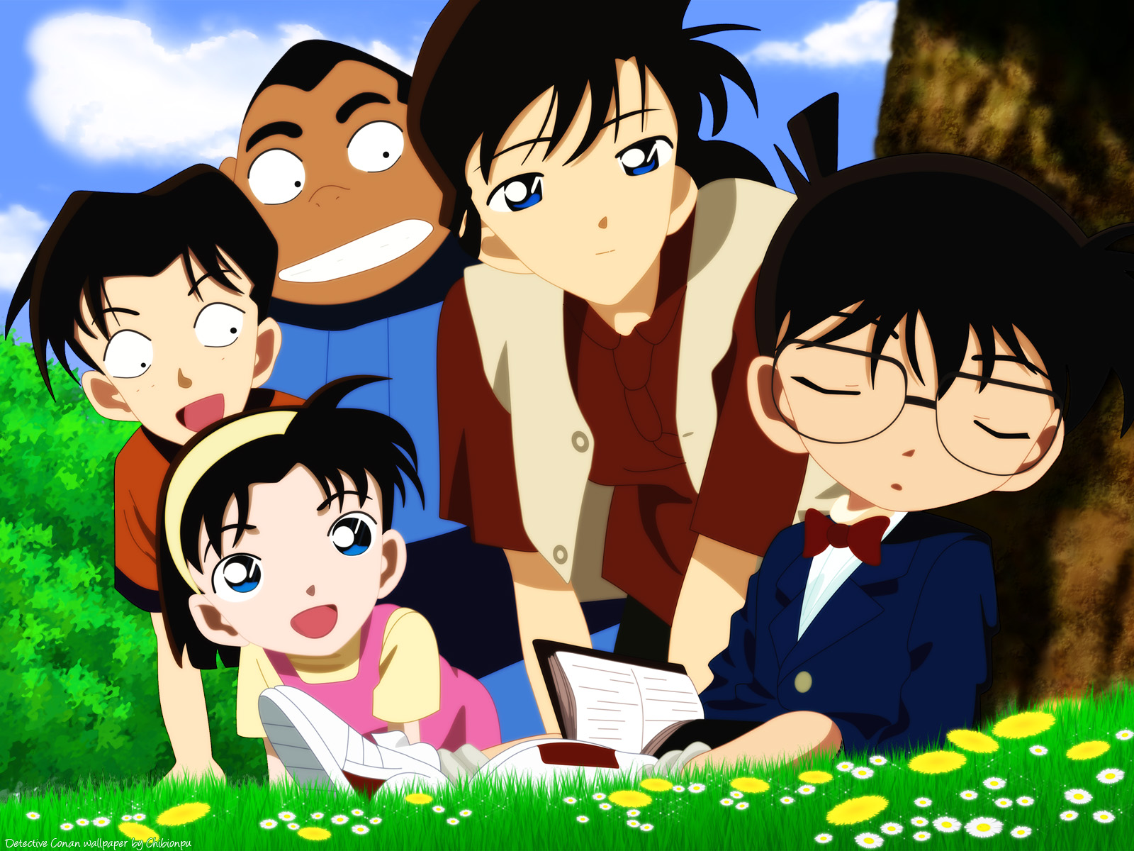 Detective Conan Wallpaper - Detective Conan Conan To Sleep - HD Wallpaper 