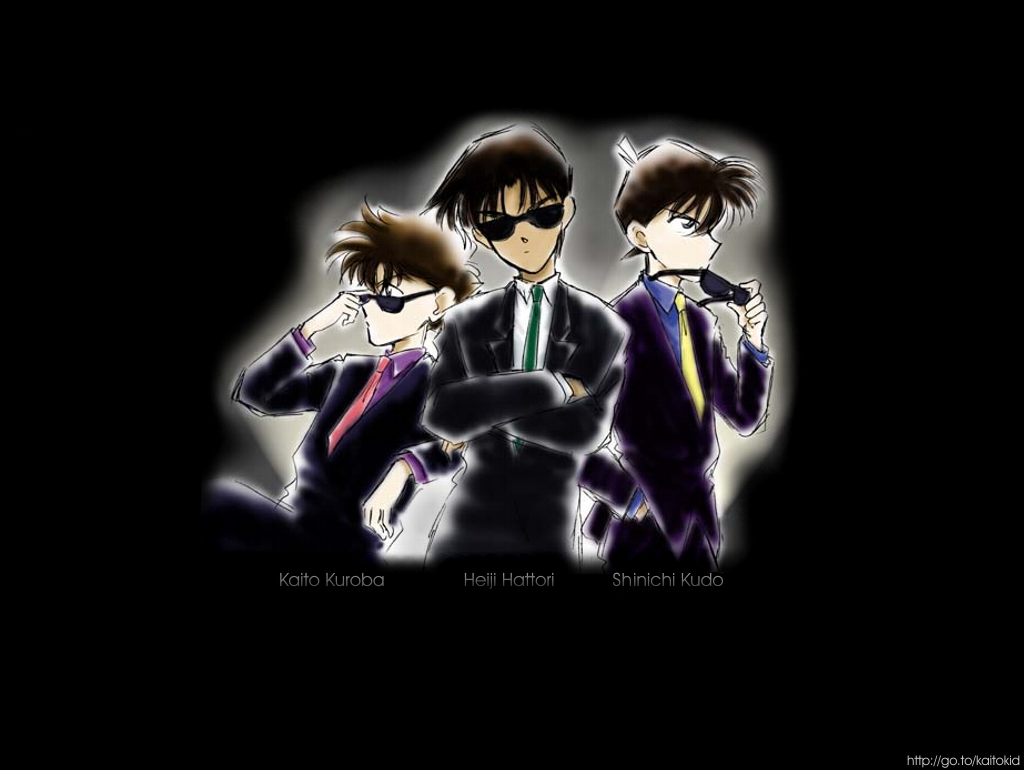 Detective Conan Shinichi Hakuba Heiji Kaito - HD Wallpaper 