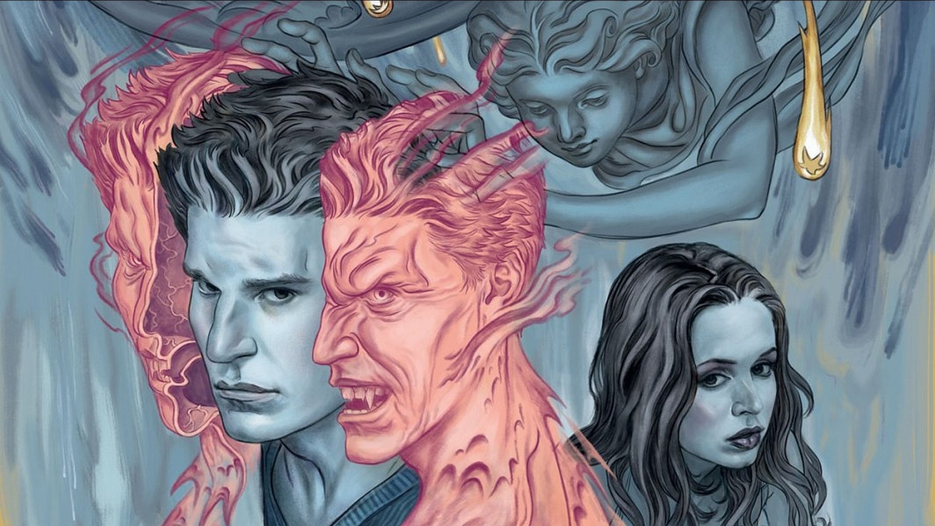 Buffy The Vampire Slayer Comic Background - HD Wallpaper 