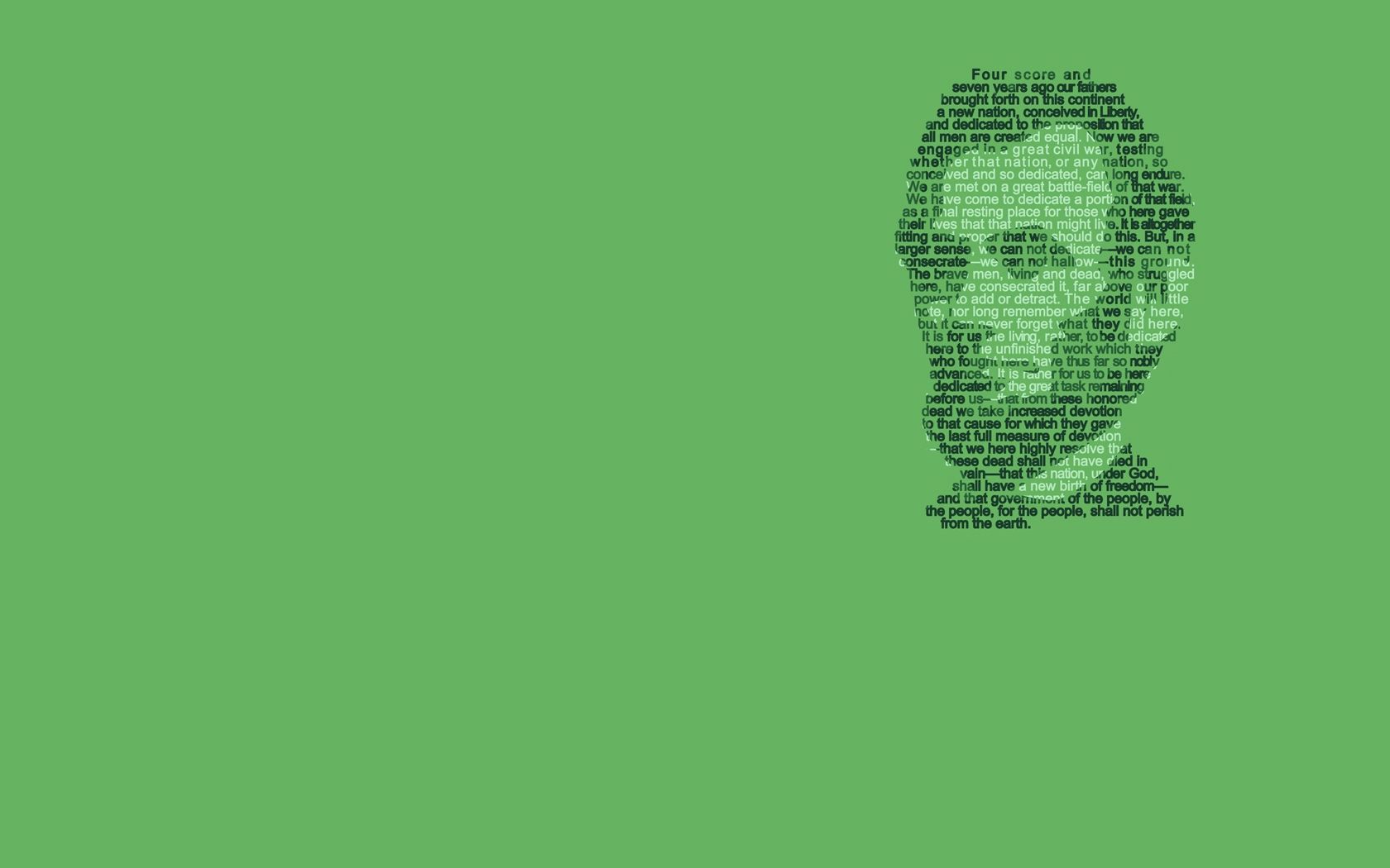 Abraham Lincoln - Gettysburg Address - HD Wallpaper 