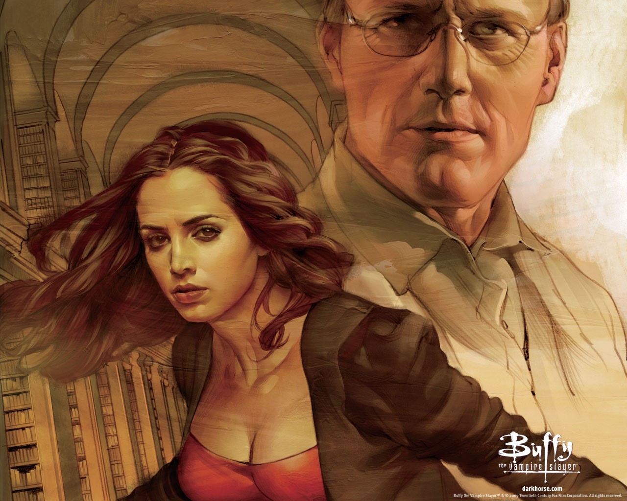Buffy The Vampire Slayer Giles Comic - HD Wallpaper 