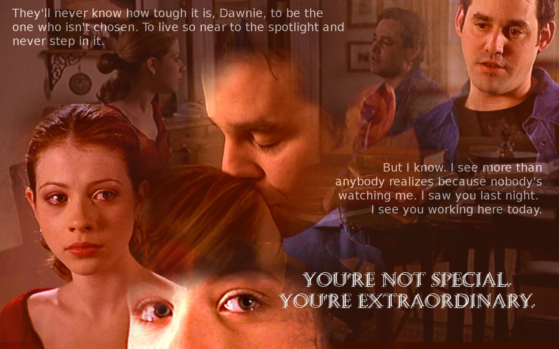 Btvs Xander And Dawn - HD Wallpaper 