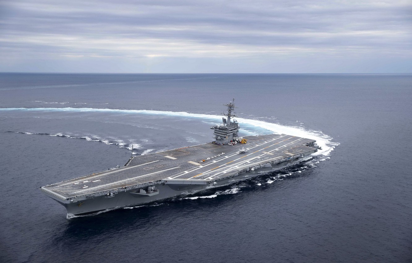 Photo Wallpaper Uss Abraham Lincoln, Nimitz-class Aircraft - Uss Abraham Lincoln - HD Wallpaper 