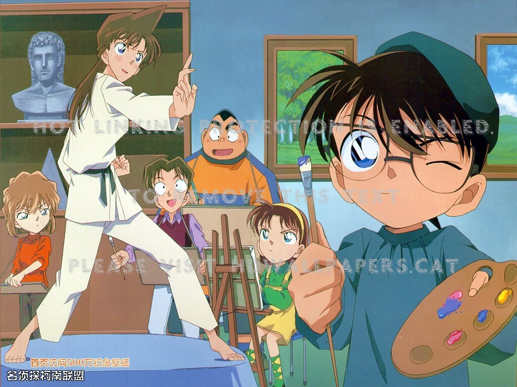 Detective Conan Ran Mouri Ayumi Mitsuhiko - Ayumi Yoshida Detective Conan - HD Wallpaper 