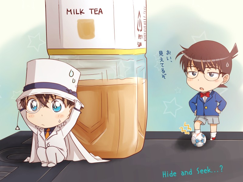 Cute Kaito X Conan - HD Wallpaper 