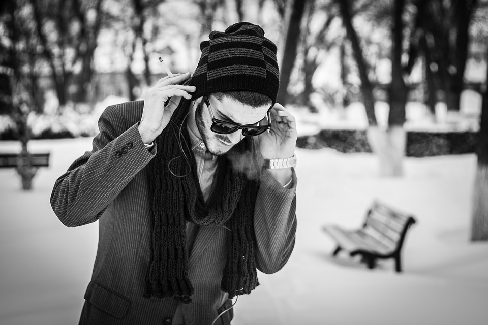 Boy Photography Black And White Glasses - HD Wallpaper 