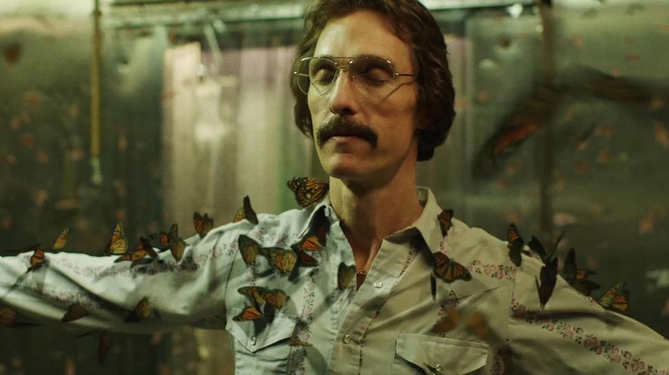 Dallas Buyers Club Matthew Mcconaughey Butterfly Glasses - Dallas Buyers Club Butterfly Scene - HD Wallpaper 