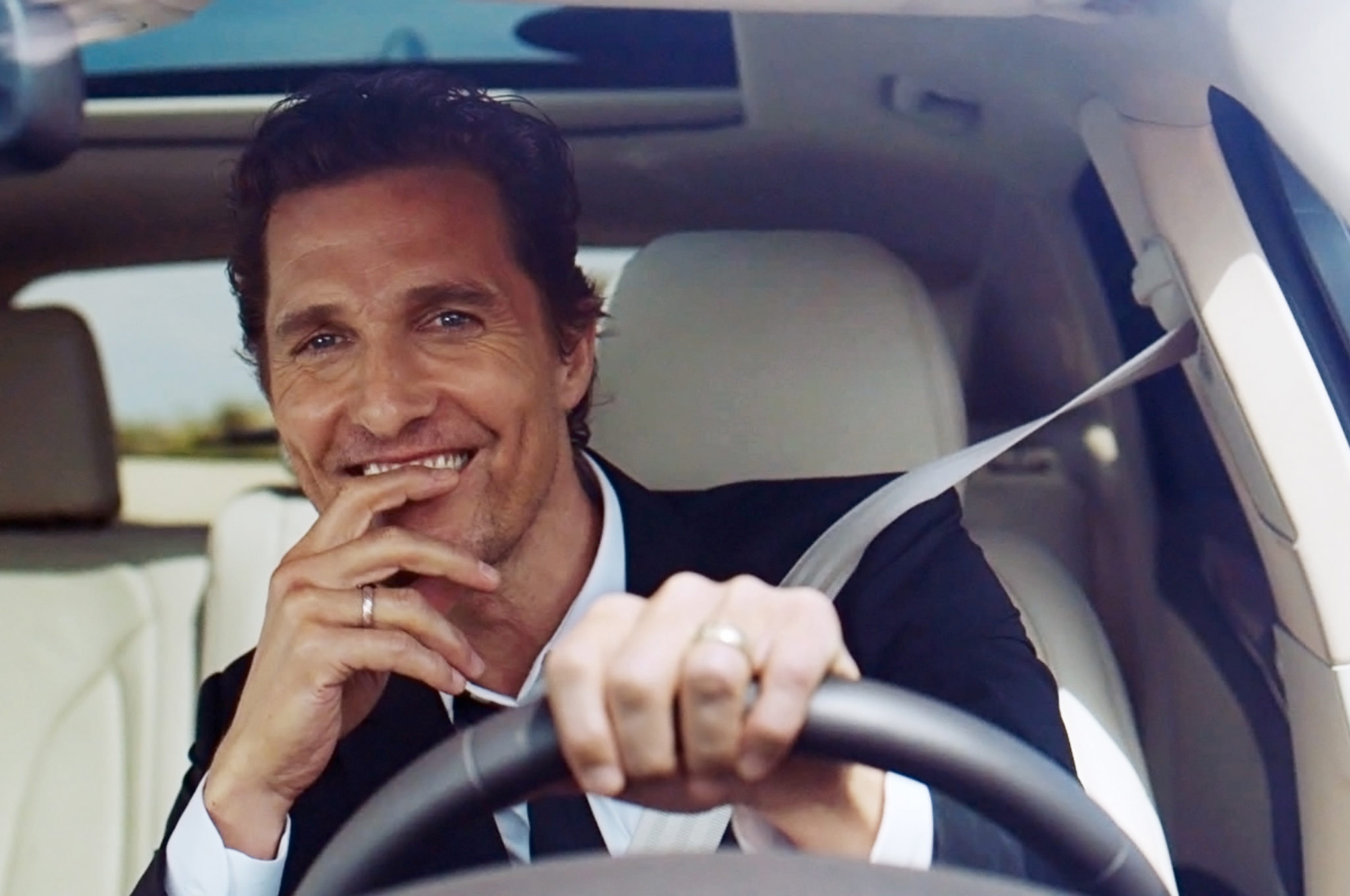 Matthew Mcconaughey Hd Wallpaper - Matthew Mcconaughey Lincoln - HD Wallpaper 