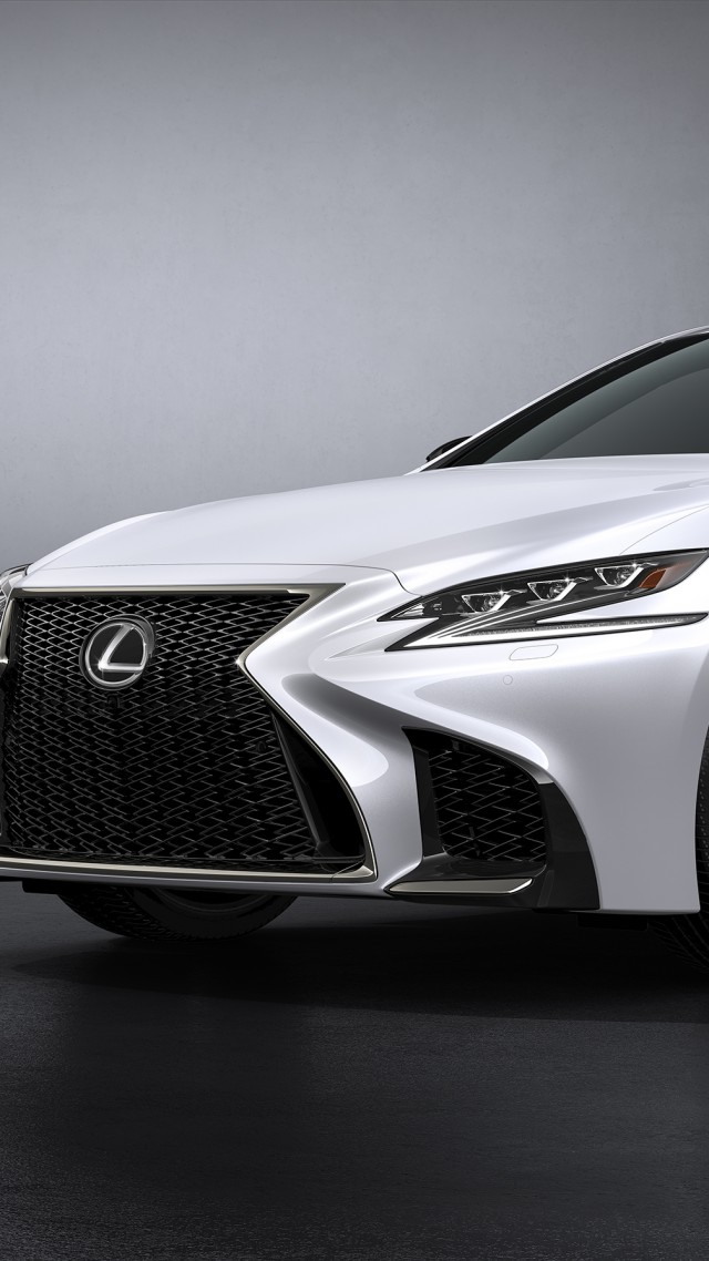 Lexus Ls 500 F Sport White 2017 New York Auto Show Lexus Gs 2020 640x1138 Wallpaper Teahub Io