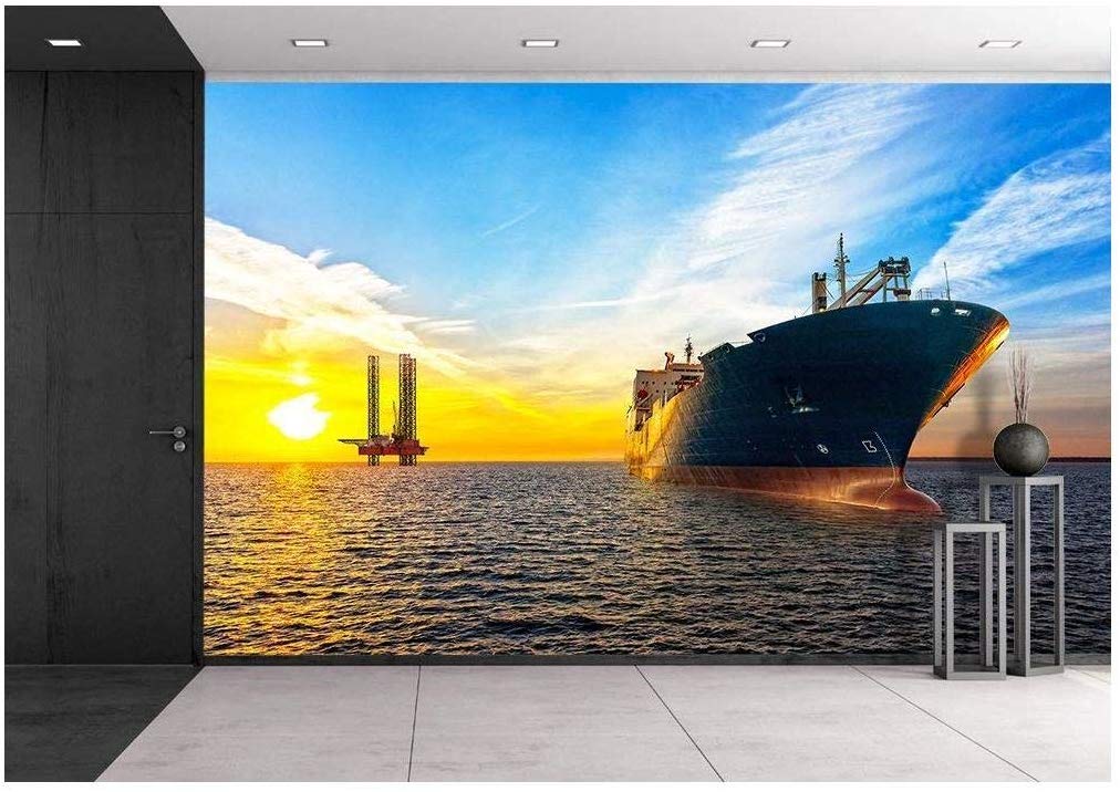 Tanker Sailing On Sea - HD Wallpaper 