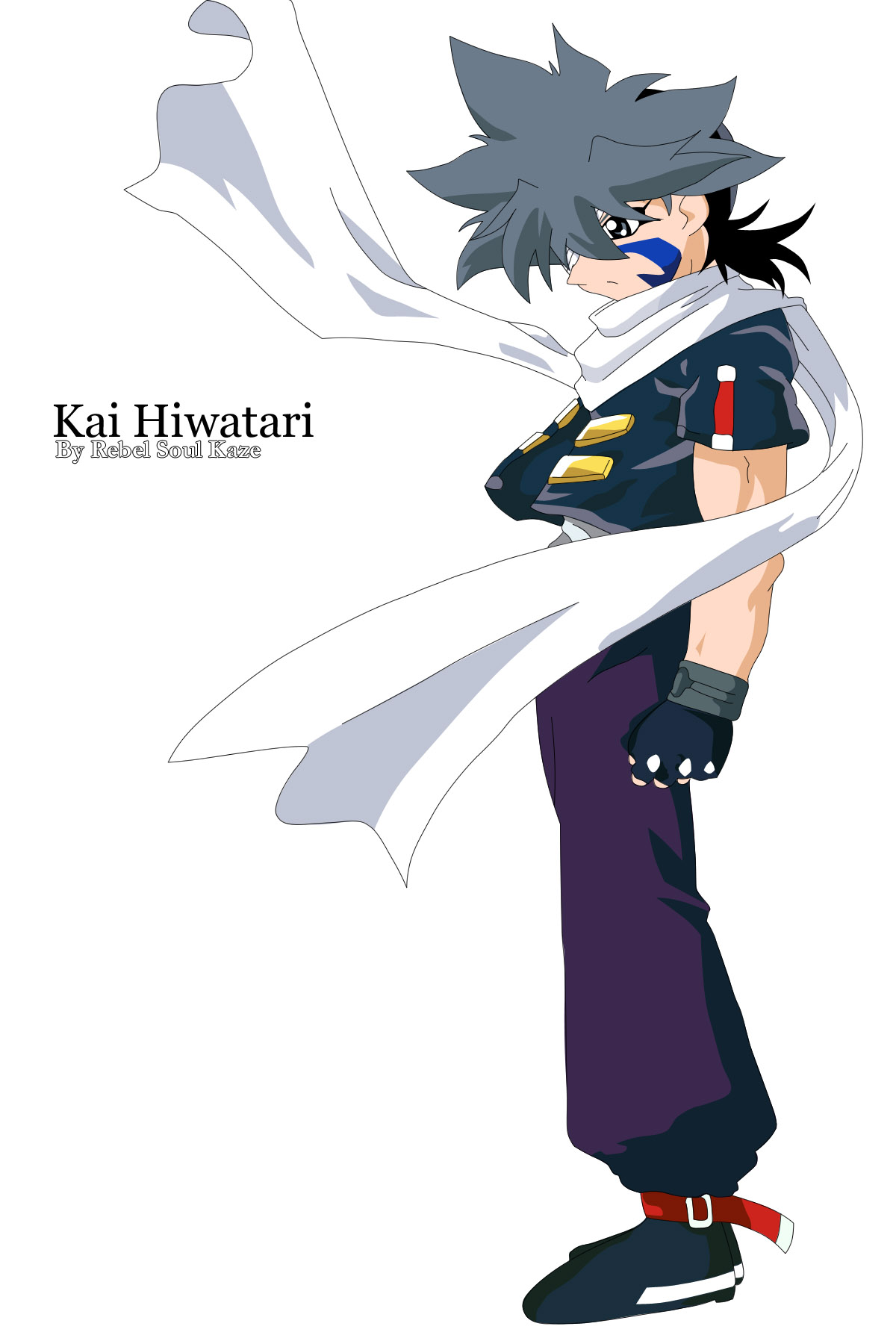 Madhouse, Beyblade, Kai Hiwatari, Vector Art 
	style - Kai Hiwatari G Revolution - HD Wallpaper 