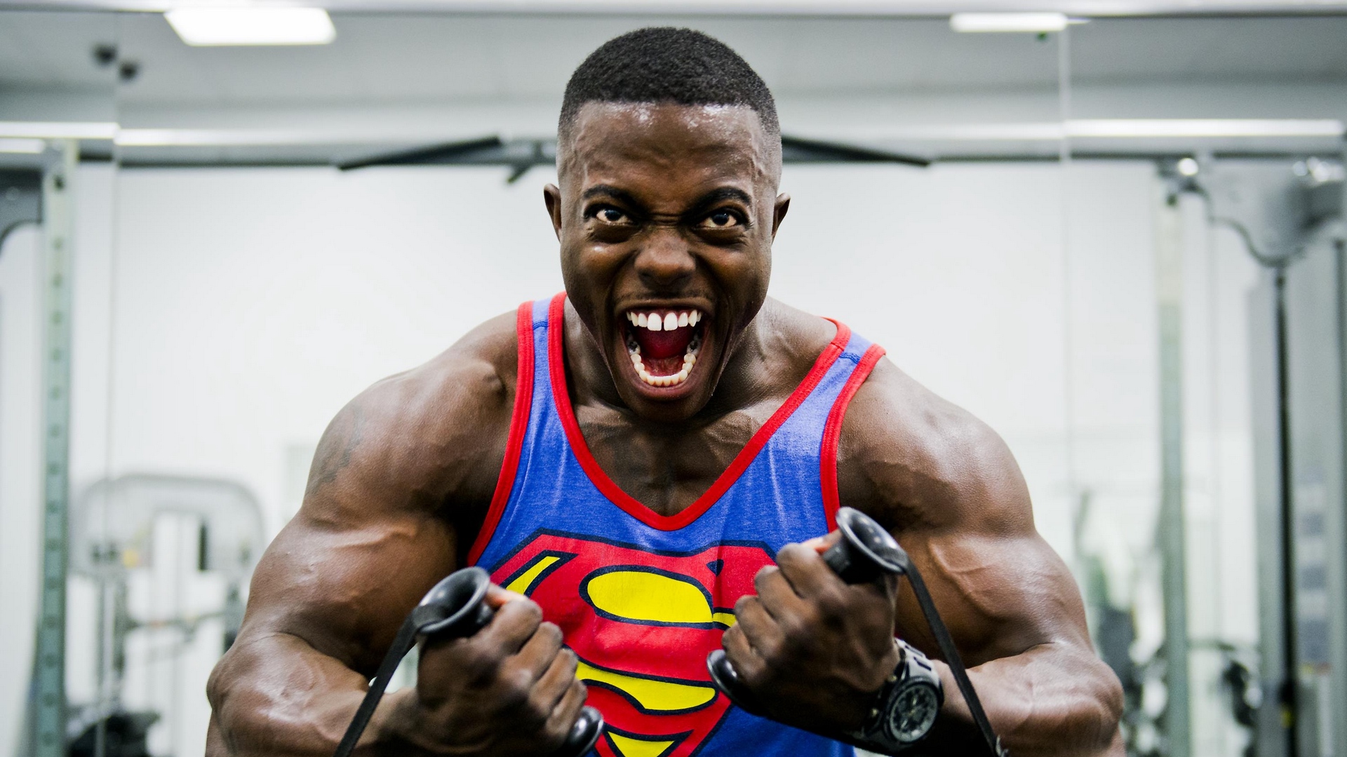 Wallpaper Bodybuilder, Athlete, Thrust, Bodybuilding - Скачат Спортсмен Фото - HD Wallpaper 