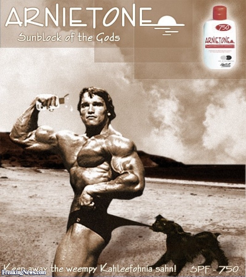 Arnold Schwarzenegger S Sunscreen - Arnold Schwarzenegger Bodybuilding - HD Wallpaper 