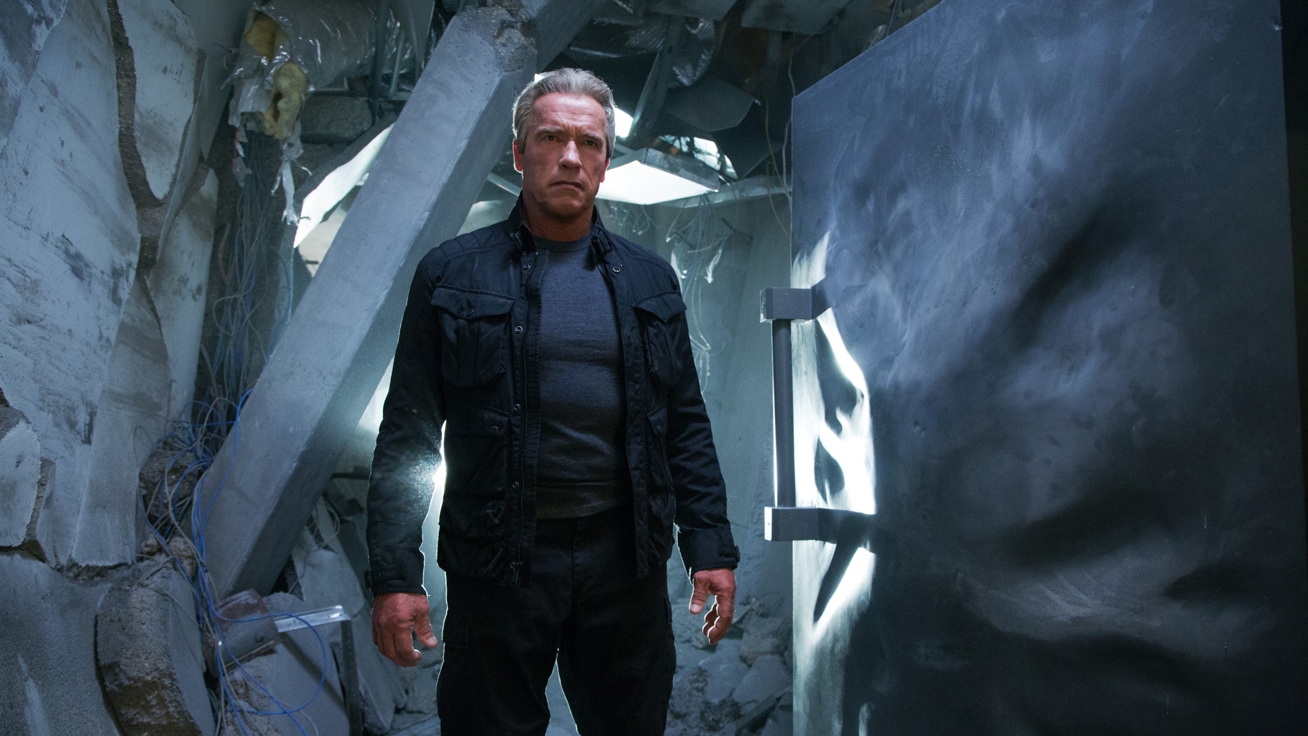 Terminator Genisys Arnold Schwarzenegger For Hdtv Resolution - Terminator Genisys Arnold T 1000 - HD Wallpaper 