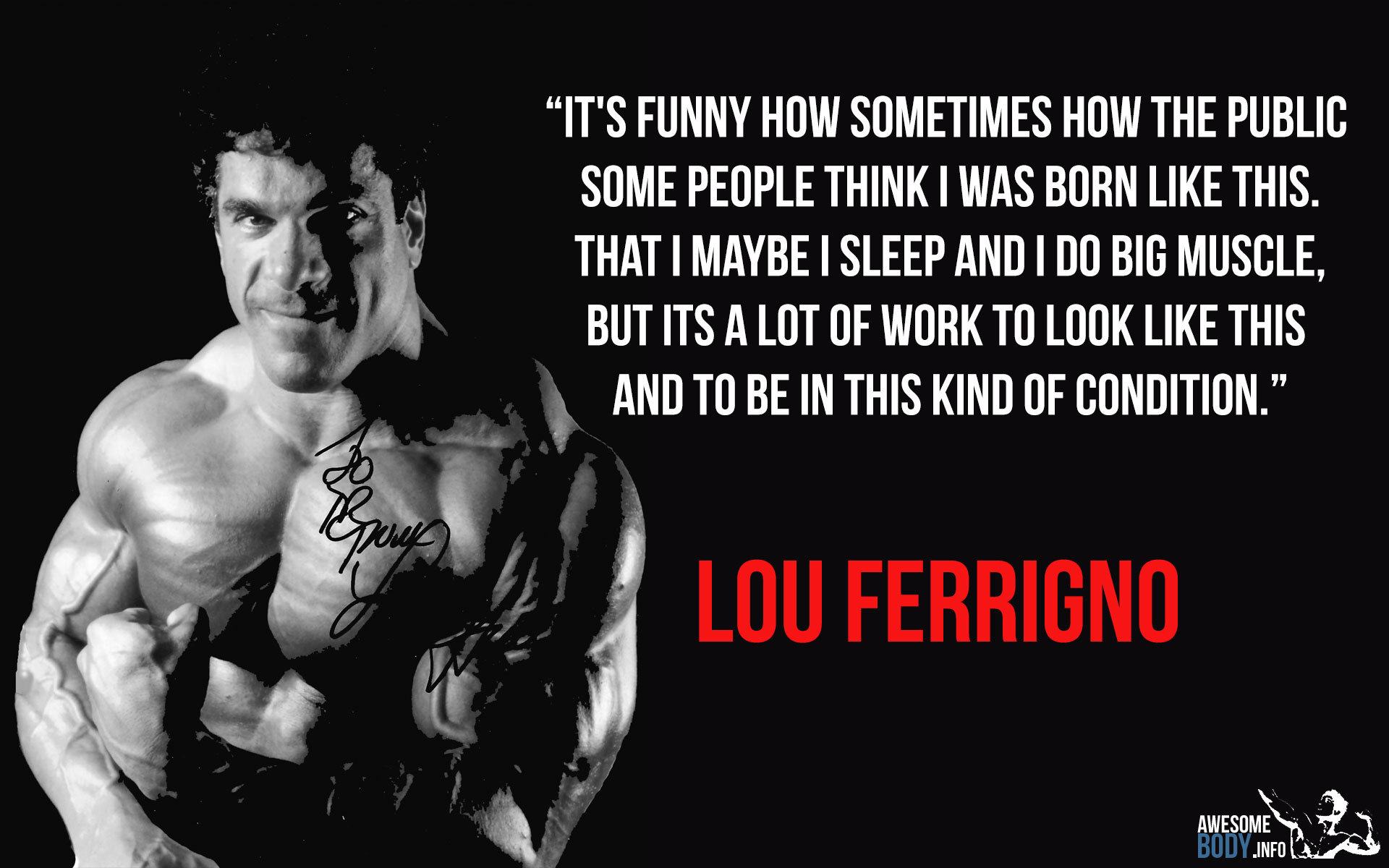 Lou Ferrigno - Lou Ferrigno Motivational Quotes - HD Wallpaper 