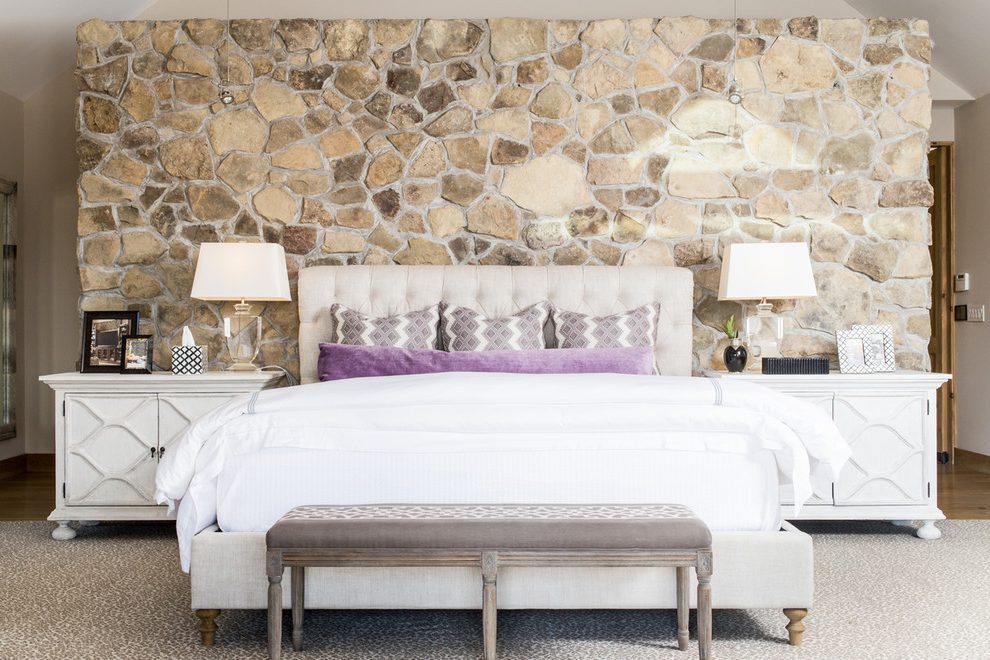 Baltimore Cheetah Print Wallpaper For Bedroom Bedroom - Pareti In Pietra Camera Da Letto - HD Wallpaper 