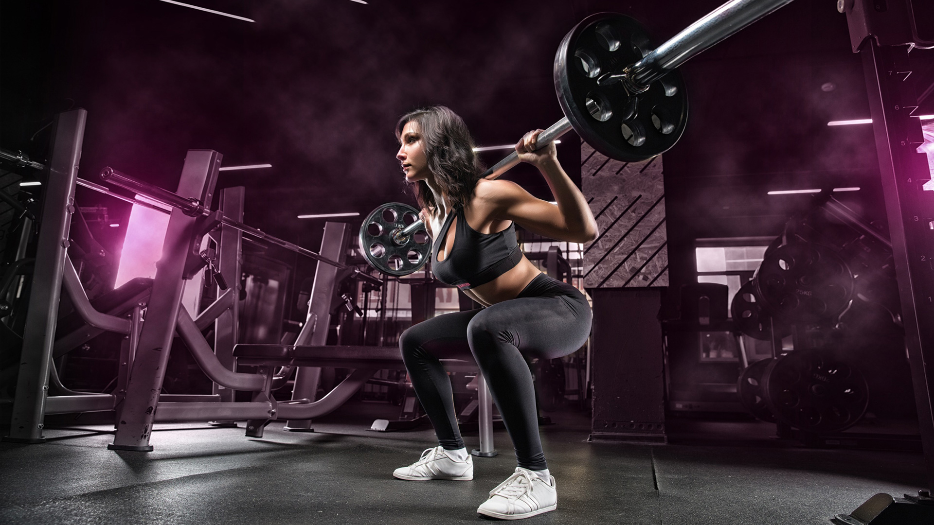 Barbell Squat - Squat - HD Wallpaper 