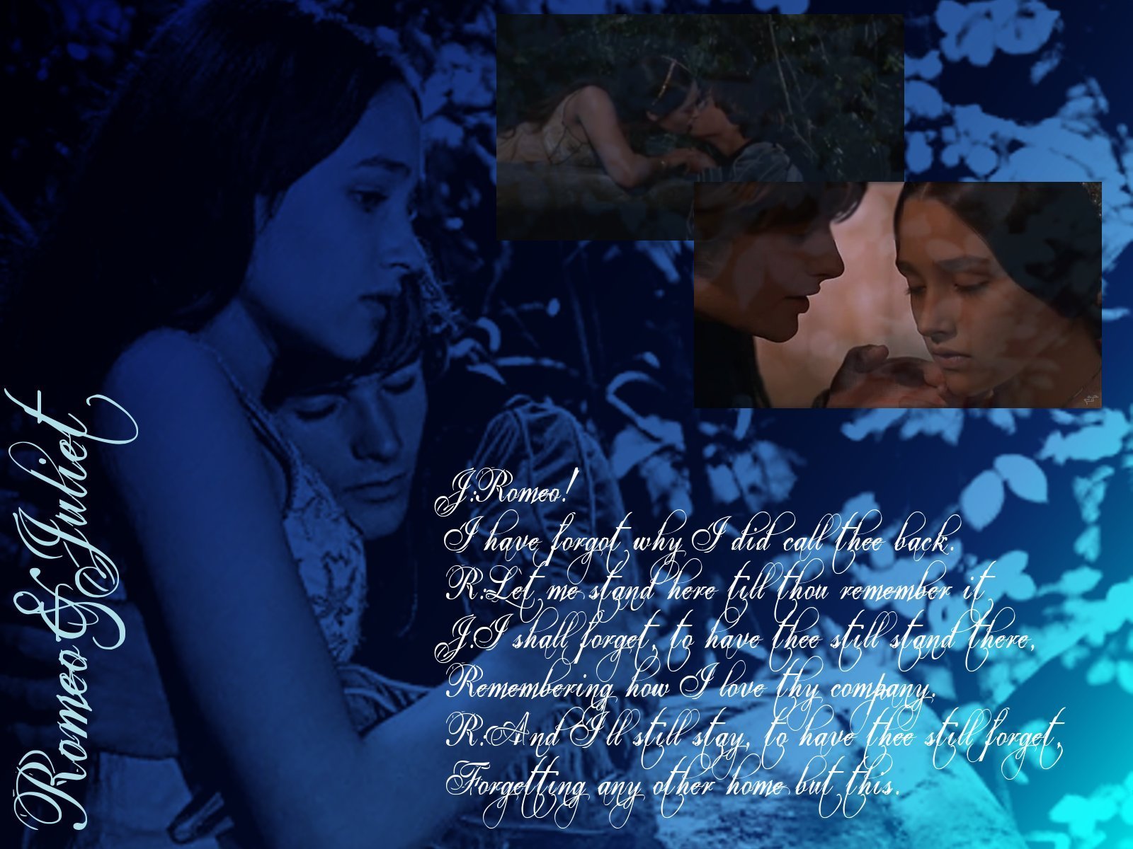 Romeo & Juliet - Romeo And Juliet Blue Background - HD Wallpaper 