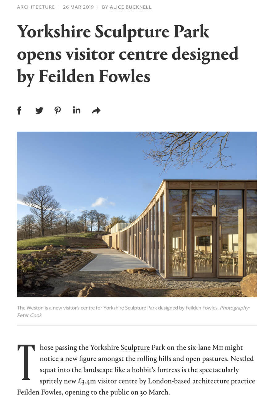 Feilden Fowles Yorkshire Sculpture Park - HD Wallpaper 