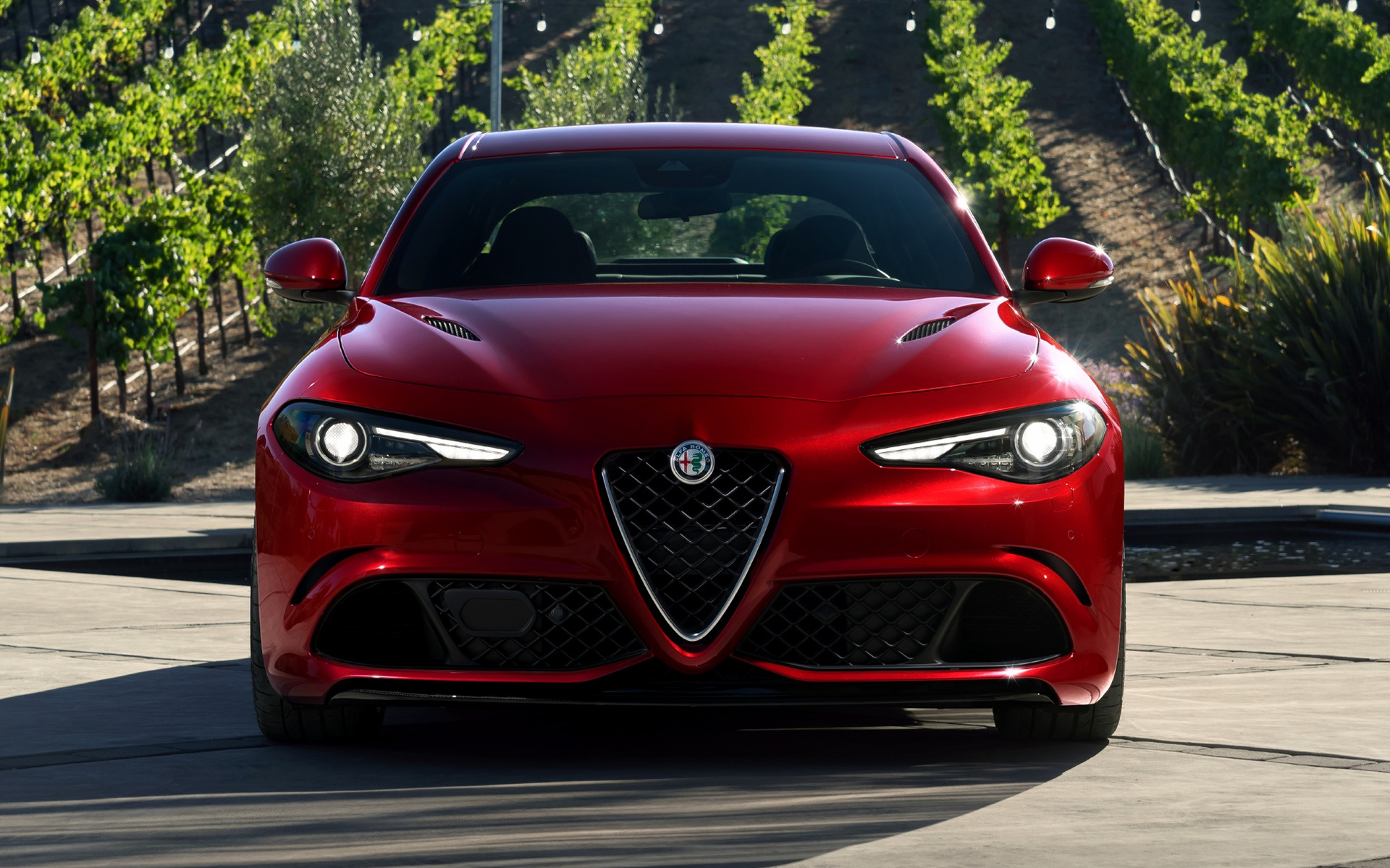 Alfa Romeo Giulia Front - HD Wallpaper 