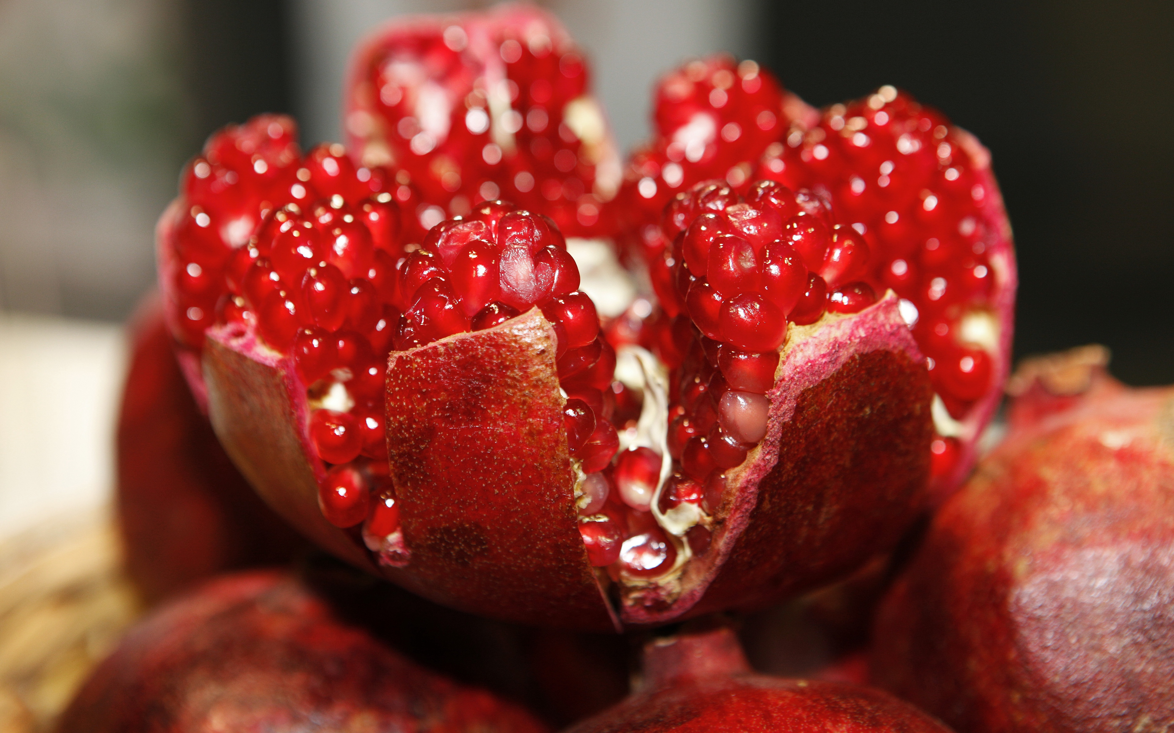 Wallpaper Pomegranate, Fruit, Ripe, Berries - HD Wallpaper 