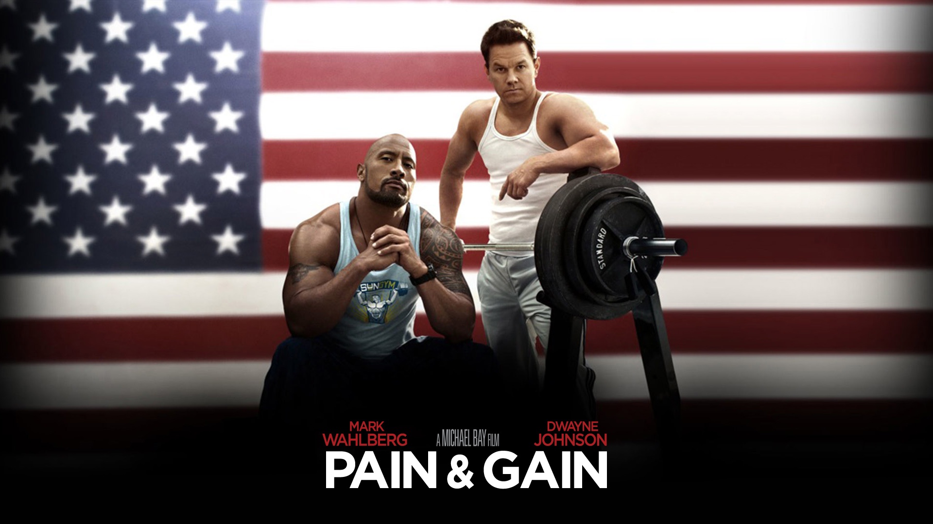 Wallpaper Pain And Gain Star Striped Banner Mark Wahlberg - Pain And Gain - HD Wallpaper 