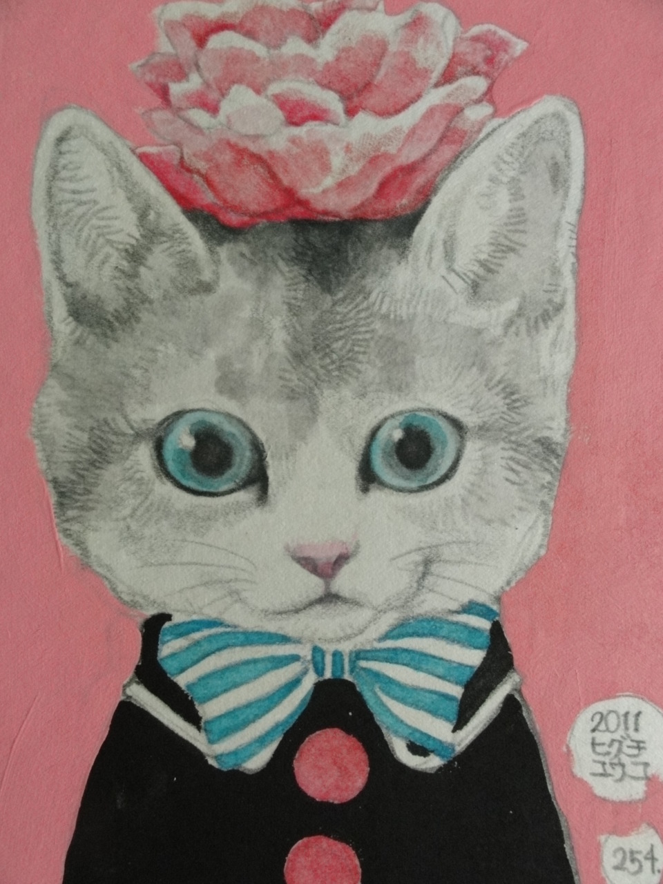 Cat, Pink, And Wallpaper Image - Obal Na Mobil Samsung Galaxy S4 Mini - HD Wallpaper 