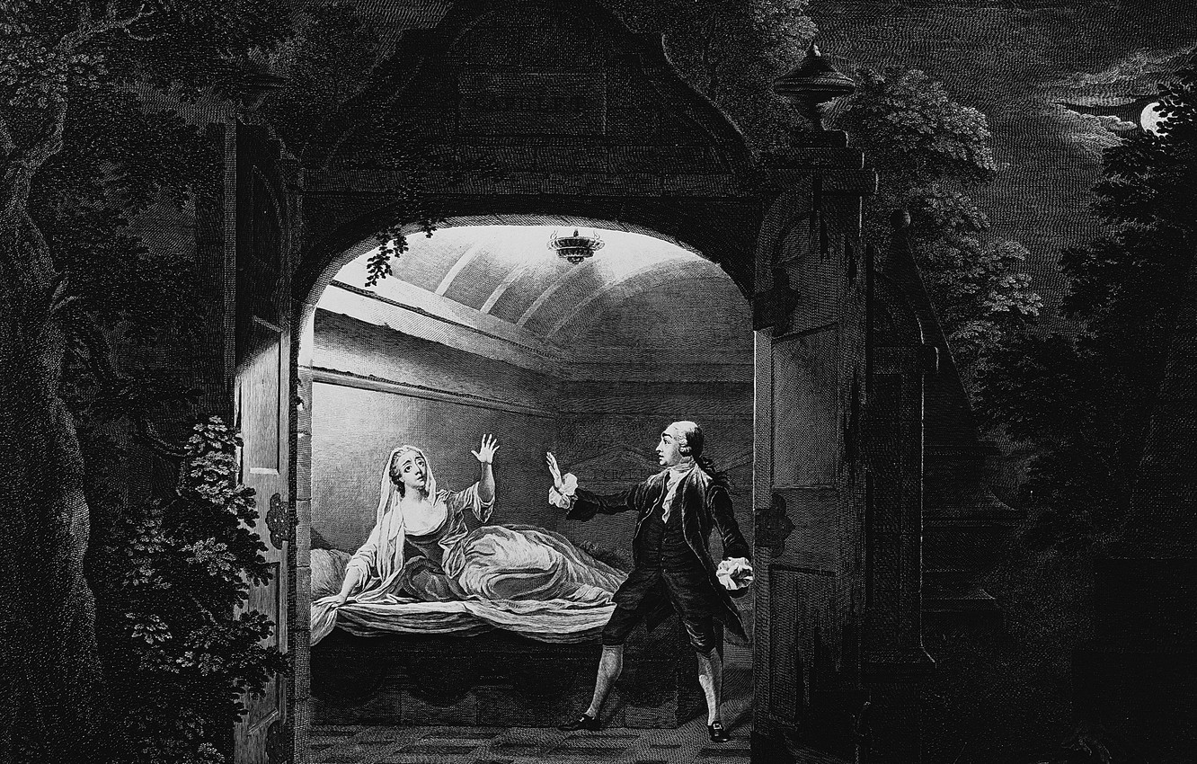 Photo Wallpaper 1765, Mr Garrick And Miss Bellamy, - David Garrick Romeo And Juliet - HD Wallpaper 