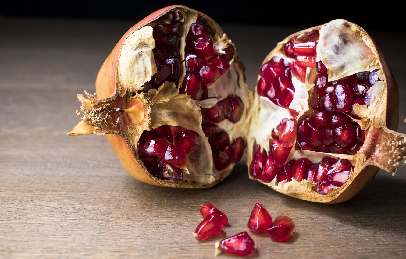 Photo Wallpaper Table, Food, Fruit, Halves, Grain, - Frutos Exoticos Selva Peru - HD Wallpaper 