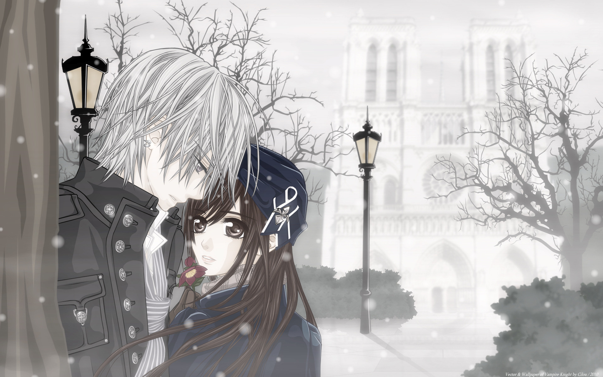 Vampire Knight Yuki Et Zero - HD Wallpaper 