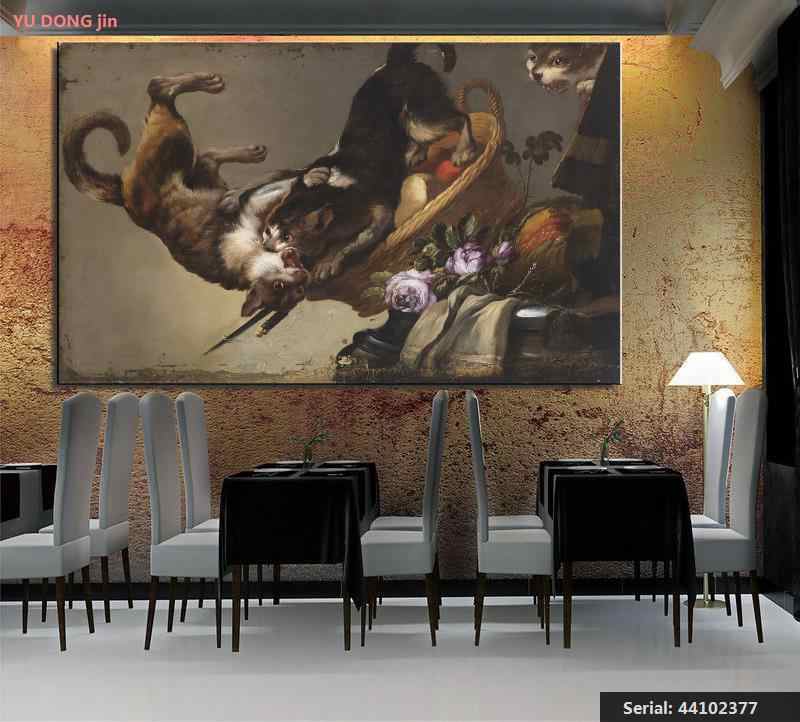 Frans Snyders Workshop Kampfende Katzen Snyders Frans - Cats Fighting Art - HD Wallpaper 