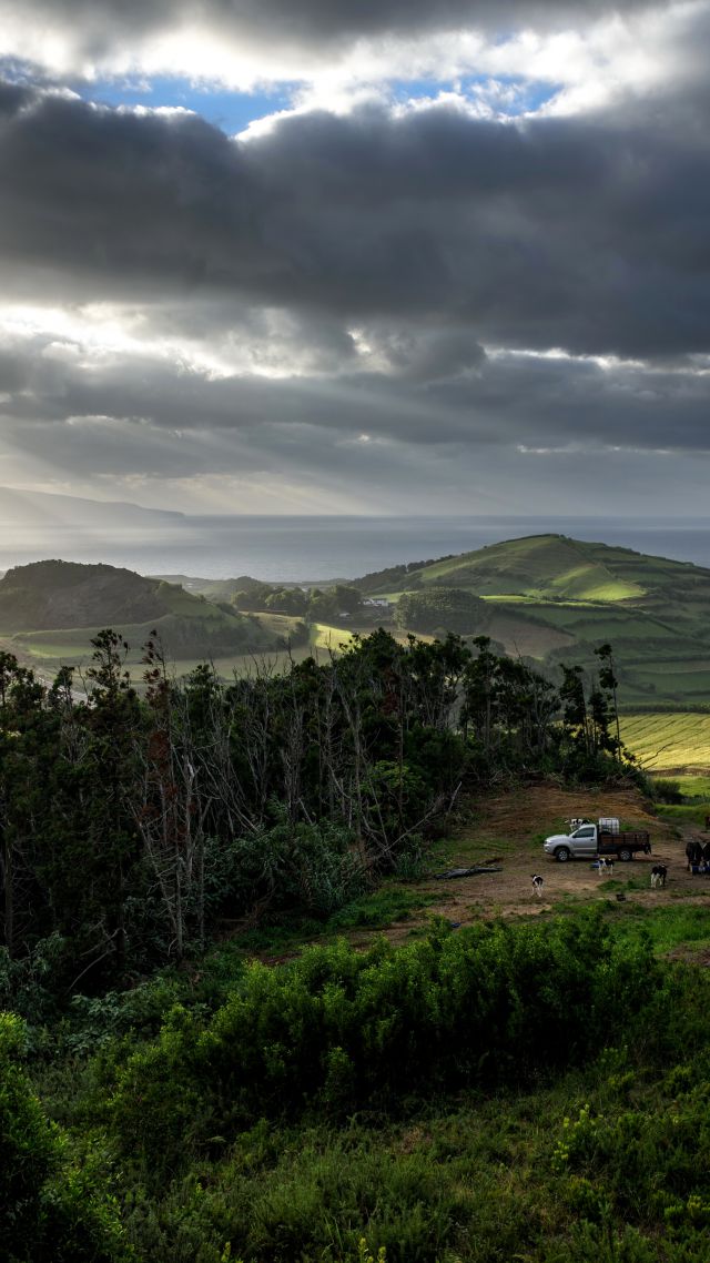 Portugal, 5k, 4k Wallpaper, Azores, Hills, Sunlight, - Nature Portugal - HD Wallpaper 