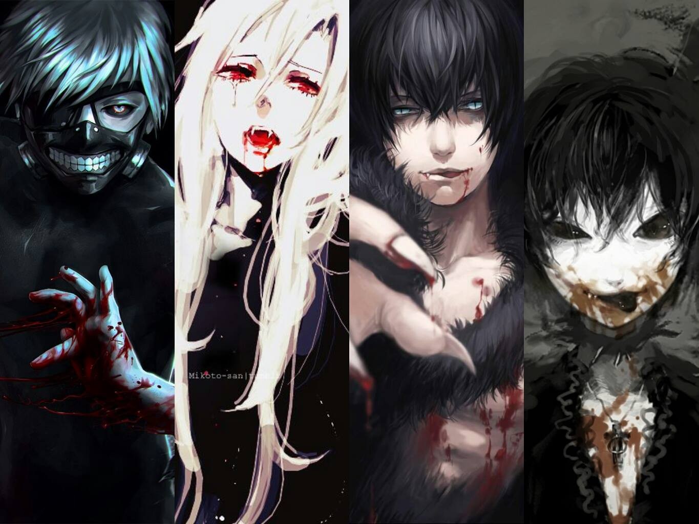 Anime Vampire - HD Wallpaper 