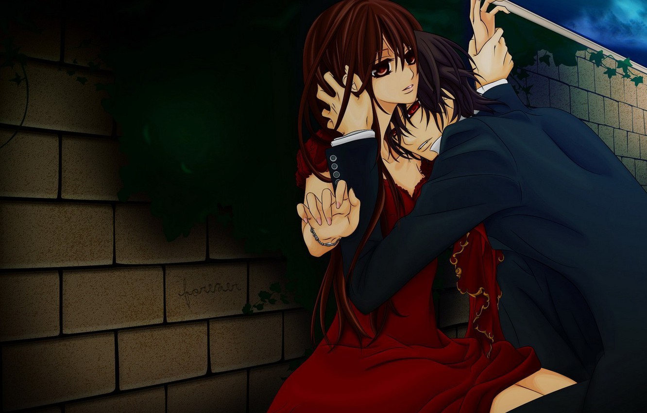 Photo Wallpaper Anime, Vampire Knight, Knight-vampire, - Vampire Knight Yuki And Kaname - HD Wallpaper 