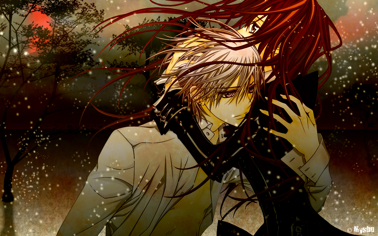 Matsuri Hino Vampire Knight Zero Kiryuu Yuuki Cross 1440x900 Wallpaper Teahub Io