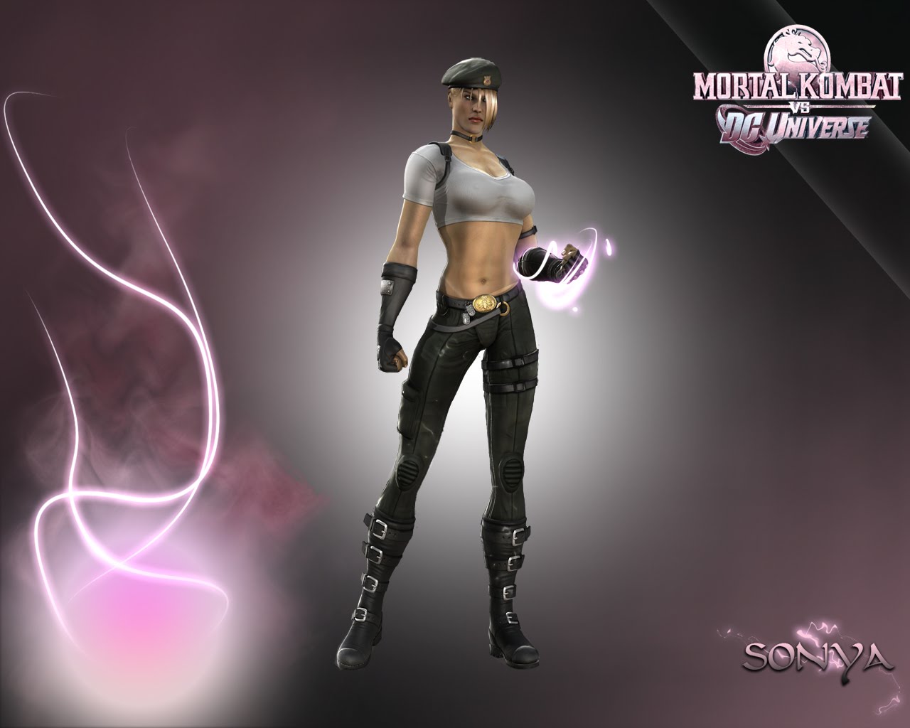 Mortal Kombat Vs Dc Universe Wallpaper - Mortal Kombat Vs Dc Universe Sonya - HD Wallpaper 