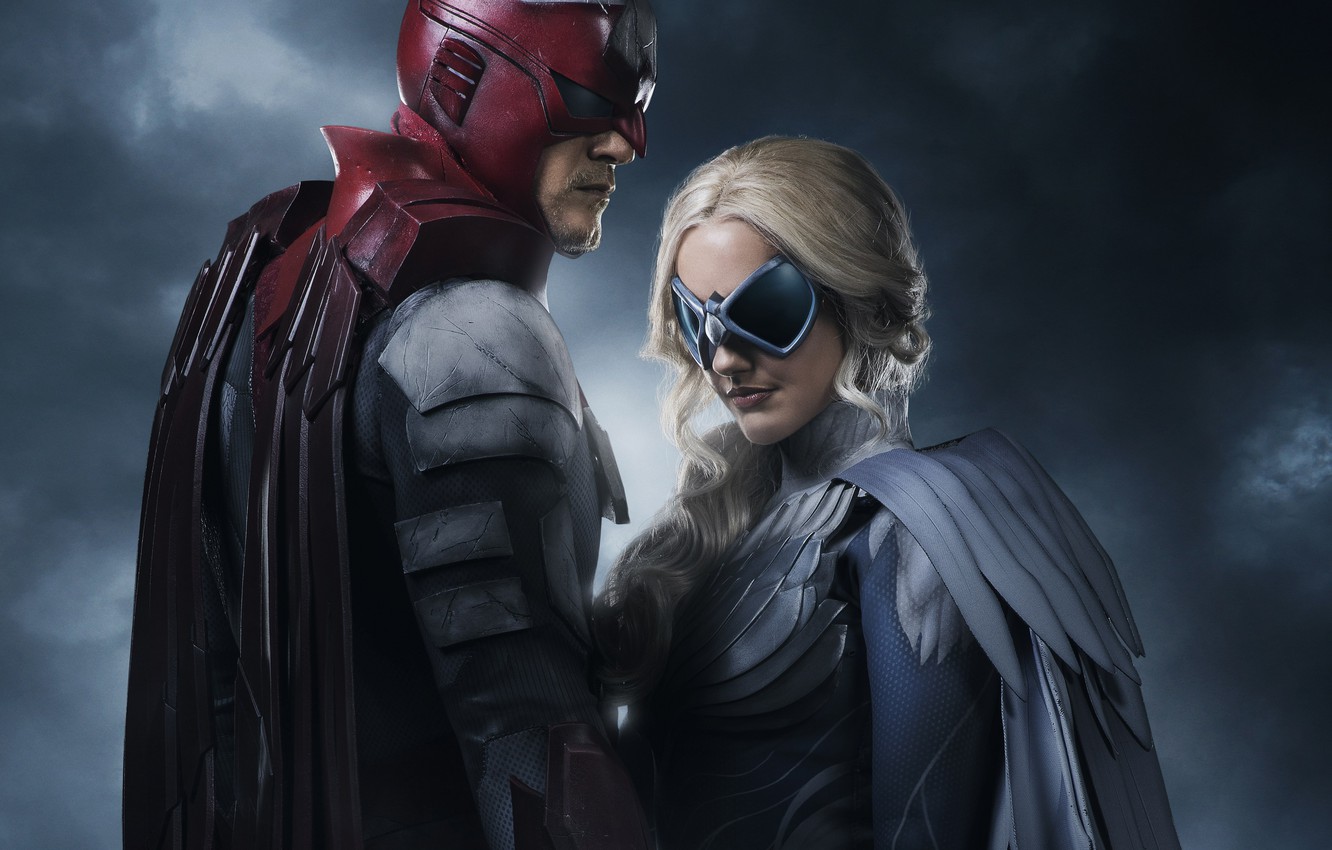 Photo Wallpaper Dove, The Series, Hawk, Serial, Hawk, - Dove Titans Season 1 - HD Wallpaper 